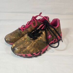 Realtree Mamba Camo Trail Shoes Women Size 8.5 Brown Pink Hiking Outdoor Hunting